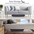 Adjustable 14 Position Floor Chair Folding Lazy Gaming Sofa Cushioned Gray