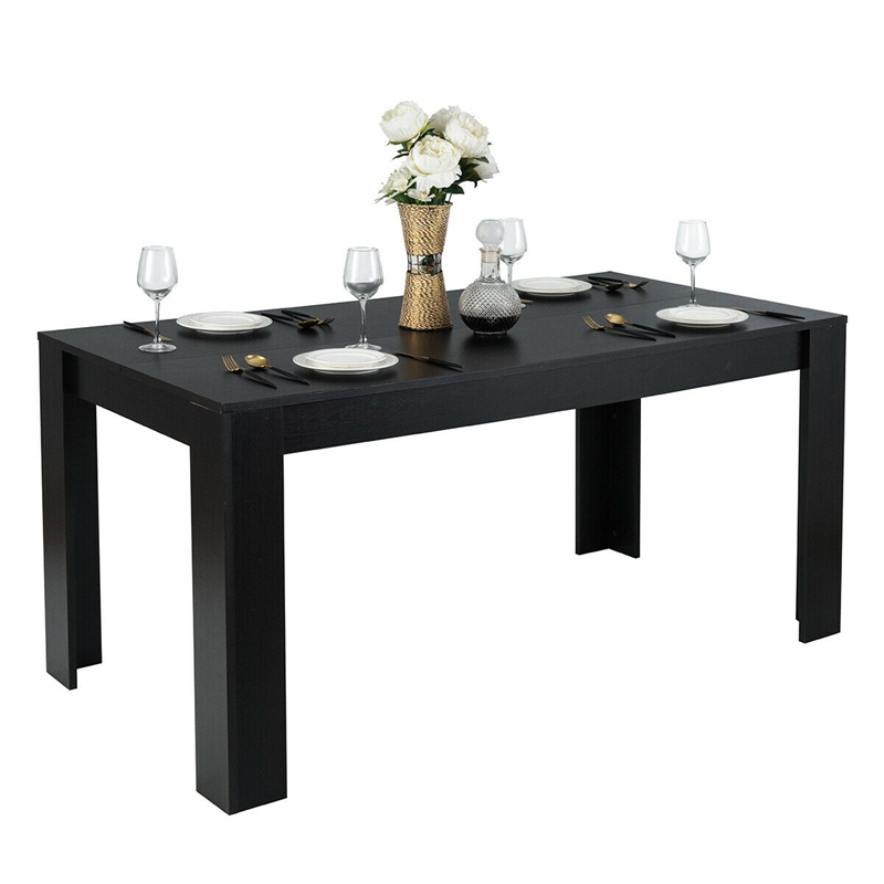 63 inch Dining Table Rectangular Modern Kitchen For 6 People Home
