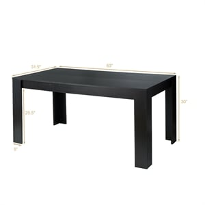 63 inch Dining Table Rectangular Modern Kitchen For 6 People Home