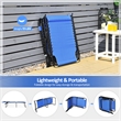 Folding Lounge Chaise High Recline W/Adjustable Backrest Navy