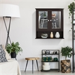 Bathroom Double Mirror Door Storage Medicine Cabinet Brown