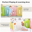 Foldable Baby Playpen 14 Panels Kids Activity Play colorful