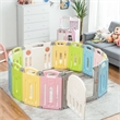 Foldable Baby Playpen 14 Panels Kids Activity Play colorful