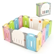 Foldable Baby Playpen 14 Panels Kids Activity Play colorful