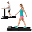 Walking Pad w/265 lbs Capacity Remote Control Treadmill Black