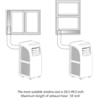Portable Air Conditioner  5500 BTU Dehumidifier White
