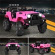 12V Kids Ride On Truck Car w/ Remote Control MP3 Music LED Lights Pink