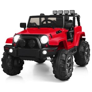 12V Kids Ride On Truck Car w/ Remote Control MP3 Music LED Lights Red