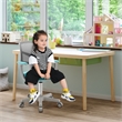 Kids Adjustable Height Children Study Chair w/Auto Brake Casters Green