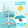 Kids Adjustable Height Children Study Chair w/Auto Brake Casters Green