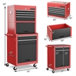 High Capacity 6 Drawer Rolling Tool Chest Storage Cabinet Toolbox