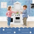 Kids Kitchen Wooden Cooking Pretend Playset Cookware Toddler Gift White