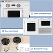 Kids Kitchen Wooden Cooking Pretend Playset Cookware Toddler Gift White