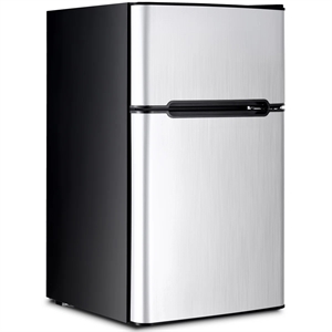 Refrigerator Small Freezer Cooler Fridge Compact 3.2 cu ft. Unit Gray