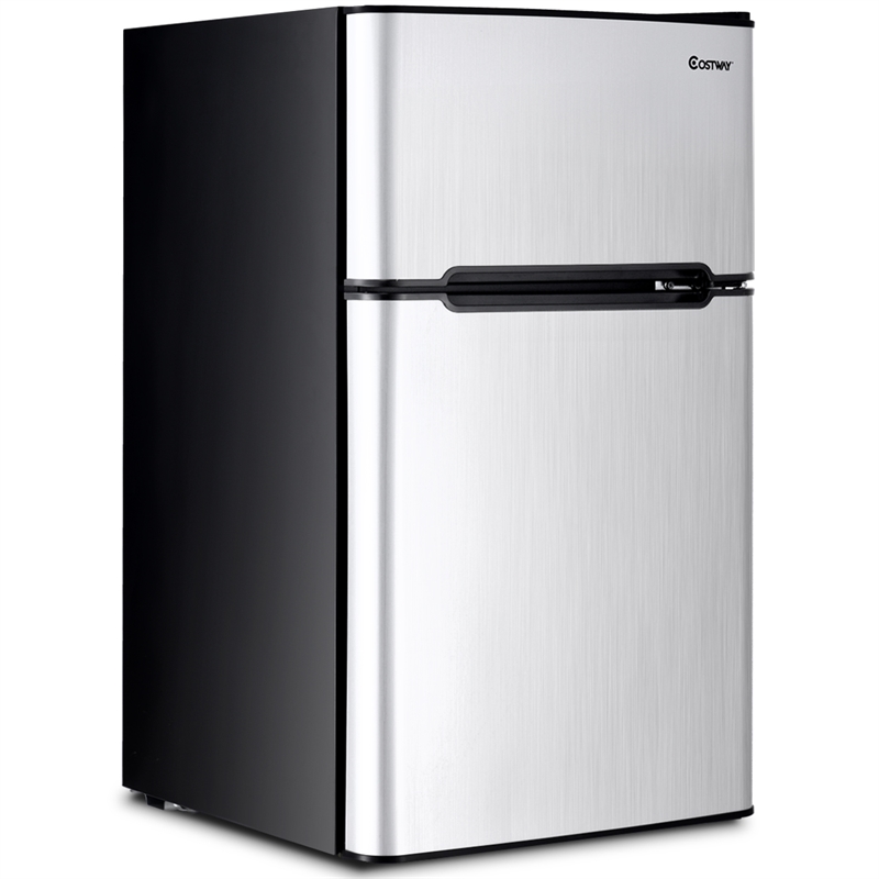 Refrigerator Small Freezer Cooler Fridge Compact 3.2 cu ft. Unit Gray