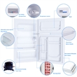 Refrigerator Small Freezer Cooler Fridge Compact 3.2 cu ft. Unit White