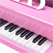 Children 30 Key Toy Grand Baby Piano with Kids Bench Wood Pink