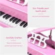 Children 30 Key Toy Grand Baby Piano with Kids Bench Wood Pink