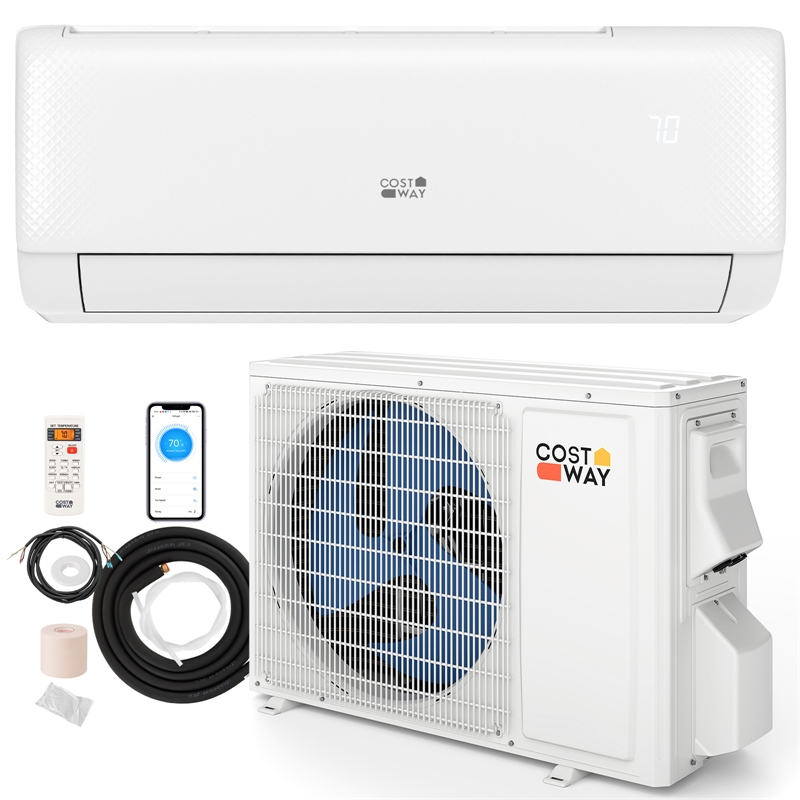 9100BTU Wifi Enabled Mini Split AC White
