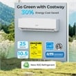 18000 BTU Mini Split Air Conditioner White Metal