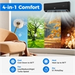 12000 BTU Wifi Enabled Mini Split Air Conditionere Black Metal