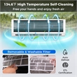 12000 BTU Wifi Enabled Mini Split Air Conditioner White Metal