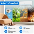 12000 BTU Wifi Enabled Mini Split Air Conditioner White Metal