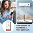 12000 BTU Mini Split Air Conditioner and Heater White Metal