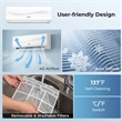 12000 BTU Mini Split Air Conditioner and Heater White Metal