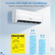 12000 BTU Mini Split Air Conditioner and Heater White Metal
