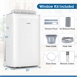 15000 BTU Inverter Portable Air Conditioner with Fan Dehumidifier Auto Swing