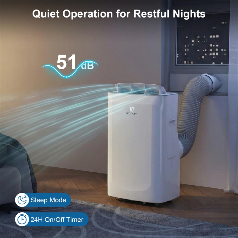 15000 BTU Inverter Portable Air Conditioner with Fan Dehumidifier Auto Swing
