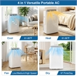 15000 BTU Inverter Portable Air Conditioner with Fan Dehumidifier Auto Swing