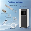 8000 BTU 3 in 1 Portable Air Conditioner with Fan Sleep Mode 24H Timer