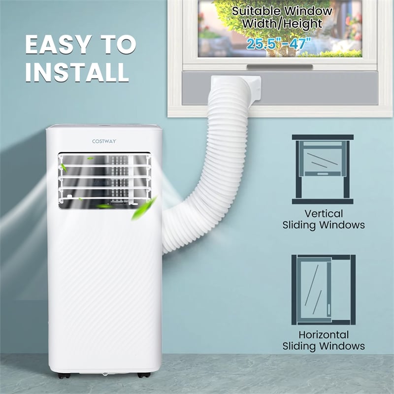 10000 BTU Portable Air Conditioner AC with Cool Fan Humidifier Sleep Mode