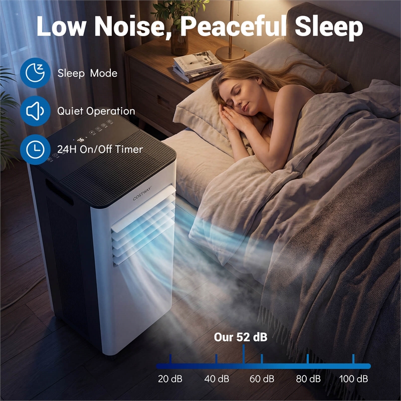 8000 BTU AC Cools Air Cooler with Fan Dehumidifier