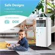 5000 BTU (8000BTU ASHRAE) Portable Air Conditioner with Remote Control White