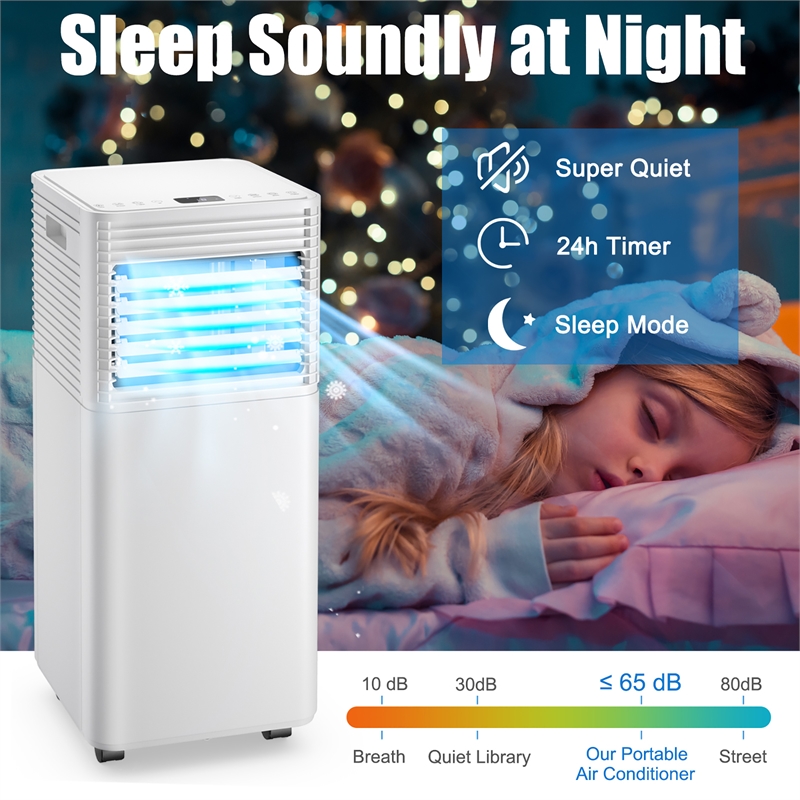 6000BTU (10000 BTU ASHRAE) Portable Air Conditioner Air Cooler