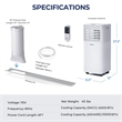 6000BTU (10000 BTU ASHRAE) Portable Air Conditioner Air Cooler