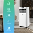 6000 BTU (10000 BTU ASHRAE) Portable Air Conditioner with Remote Control White