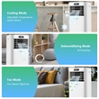 6000 BTU (10000 BTU ASHRAE) Portable Air Conditioner with Remote Control White