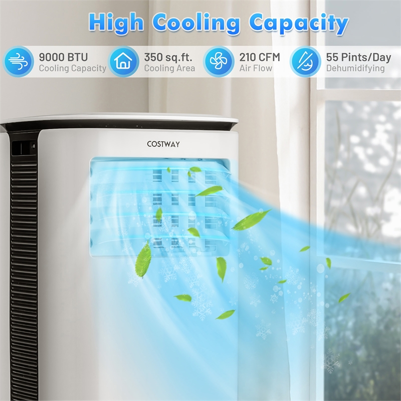 6500 BTU (9000 BTU ASHRAE) Air Cooler 3 in 1 Portable Air Conditioner
