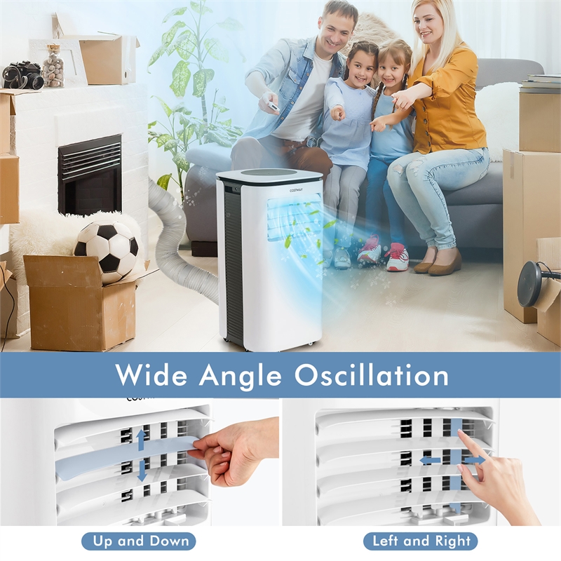 6500 BTU (9000 BTU ASHRAE) Air Cooler 3 in 1 Portable Air Conditioner