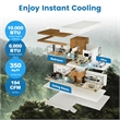 Portable Air Conditioner  6000 BTU (10000BTU ASHRAE)with Cool Fan Humidifier