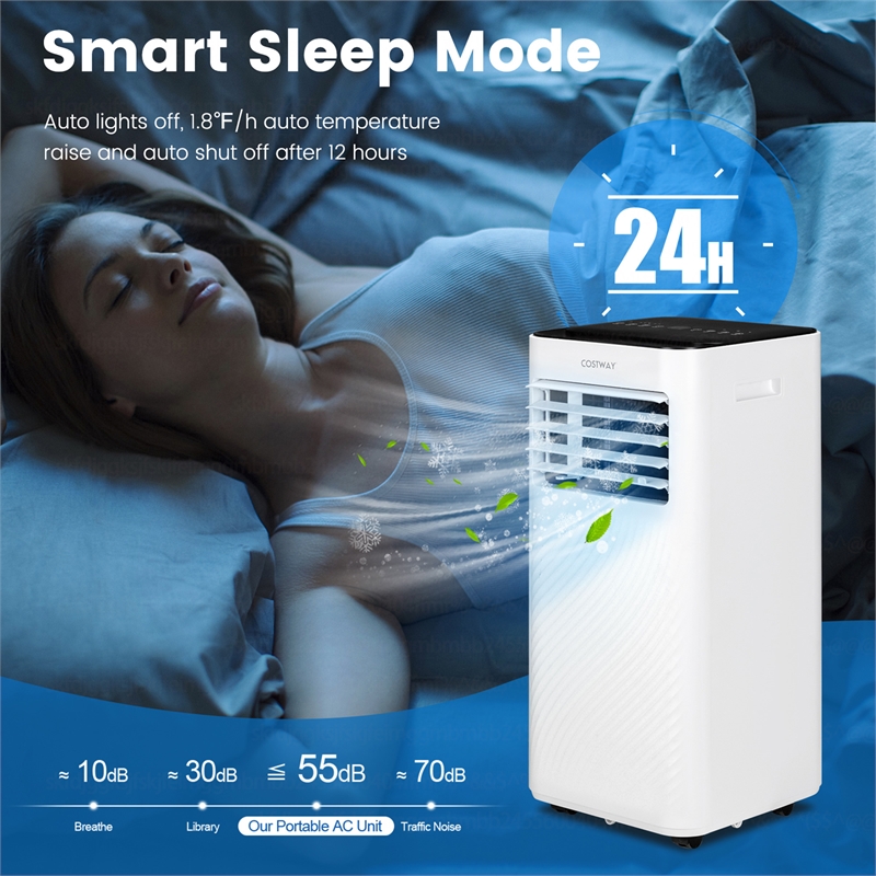 Portable Air Conditioner  6000 BTU (10000BTU ASHRAE)with Cool Fan Humidifier
