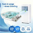8000 BTU Portable Air Conditioner with Dehumidifierand Fan Mode