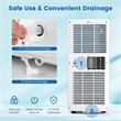 8000 BTU Portable Air Conditioner with Dehumidifierand Fan Mode