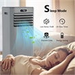 6000 BTU (10000 BTU ASHRAE) Portable Air Conditioner with Remote Control Gray