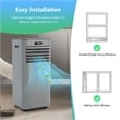 6000 BTU (10000 BTU ASHRAE) Portable Air Conditioner with Remote Control Gray