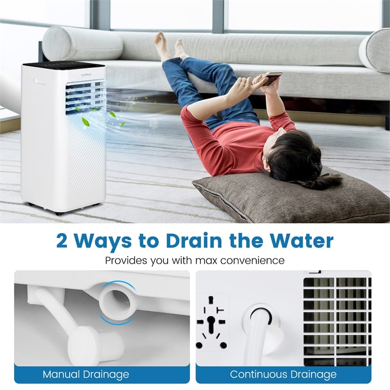 5000 BTU (8000 BTU ASHRAE) Portable Air Conditioner AC Unit with Cool Fan